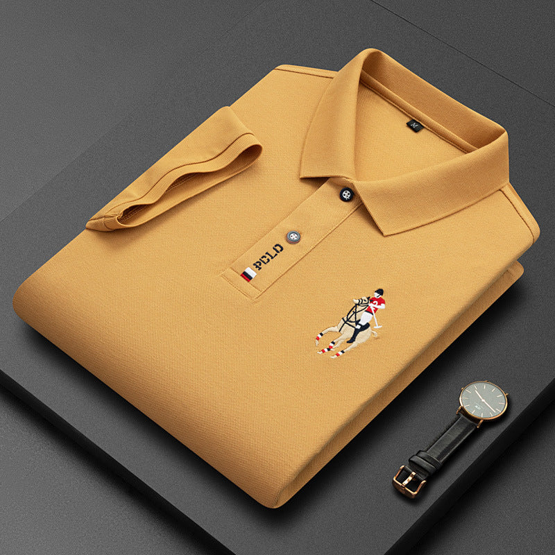 Polo homme cheval brodé - PARIS CHARME™