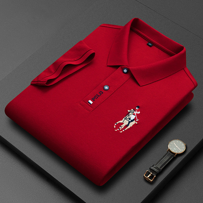 Polo homme cheval brodé - PARIS CHARME™