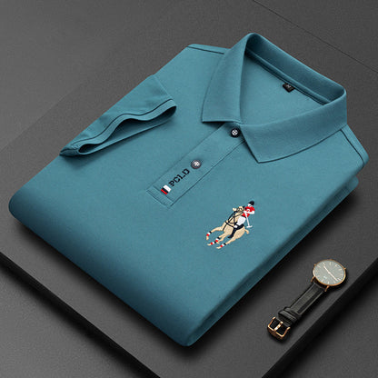 Polo homme cheval brodé - PARIS CHARME™