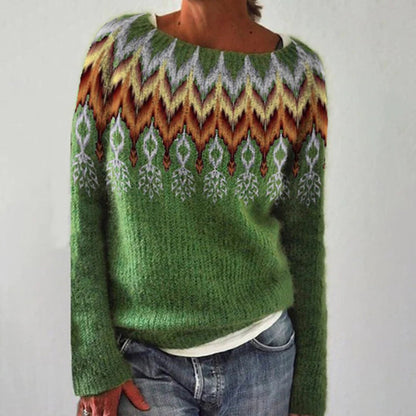 Anne™ - Pull en tricot vintage d'hiver