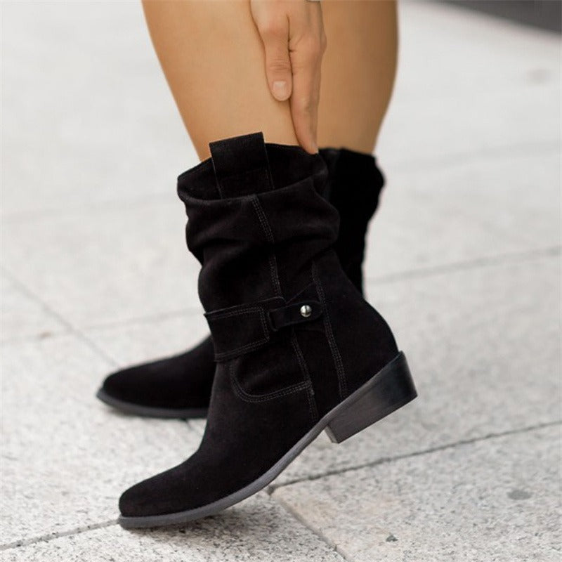 Bottines en daim | PARIS CHARME™